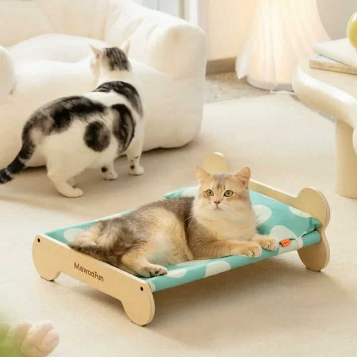 Cat luxury Wooden Bed - PetsLoveStory®