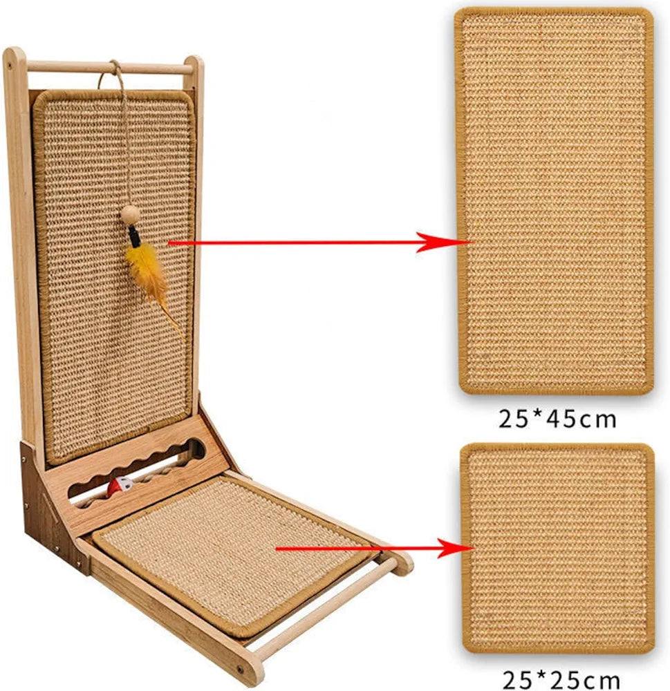 Cat scratching post with adjustable ramp - PetsLoveStory®