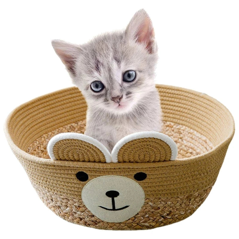 Cat Woven Basket Cooling Nest - PetsLoveStory®