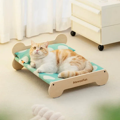 Cat luxury Wooden Bed - PetsLoveStory®