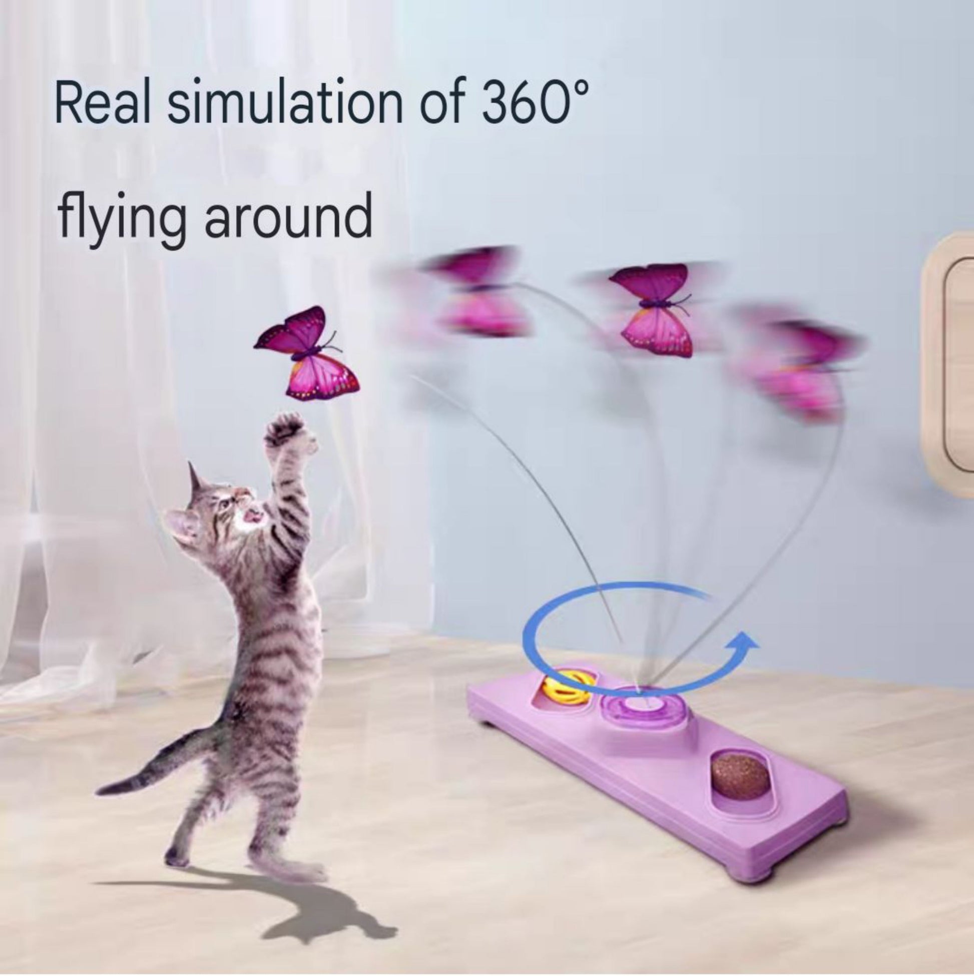 self-entertainment cat toy - PetsLoveStory®