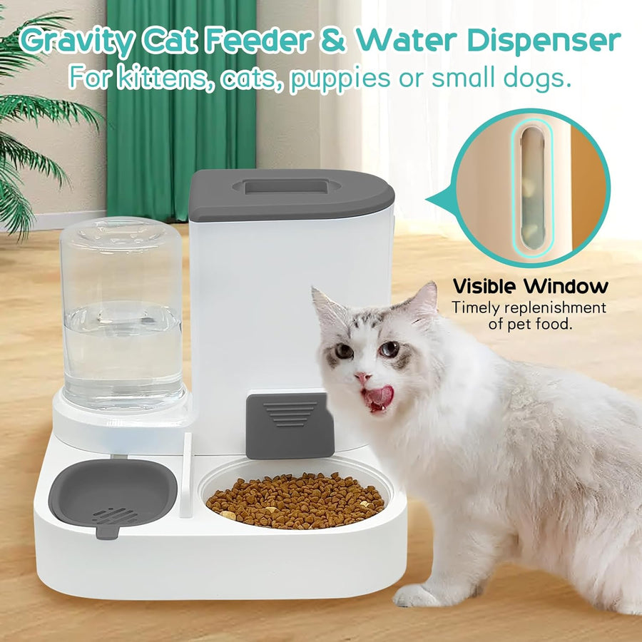 Cat Feeder and Water Dispenser - PetsLoveStory®
